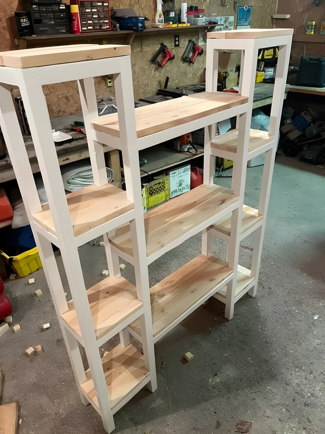 Five Unique Wooden Shelves/Storage Units