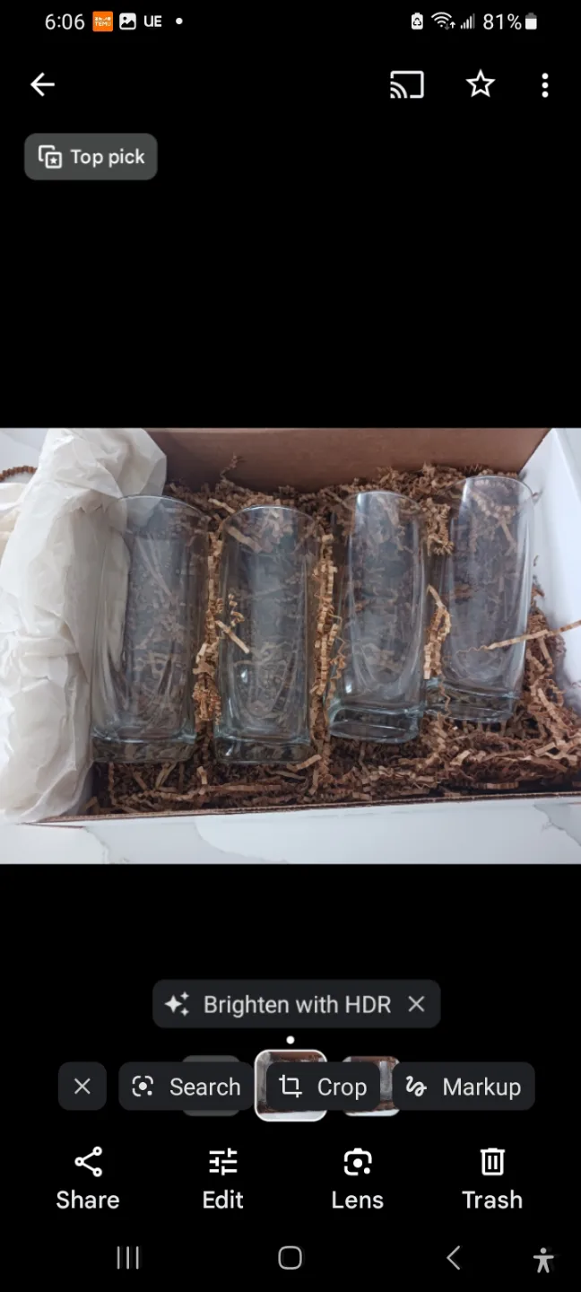 Set of four elegant glassware thumbnail