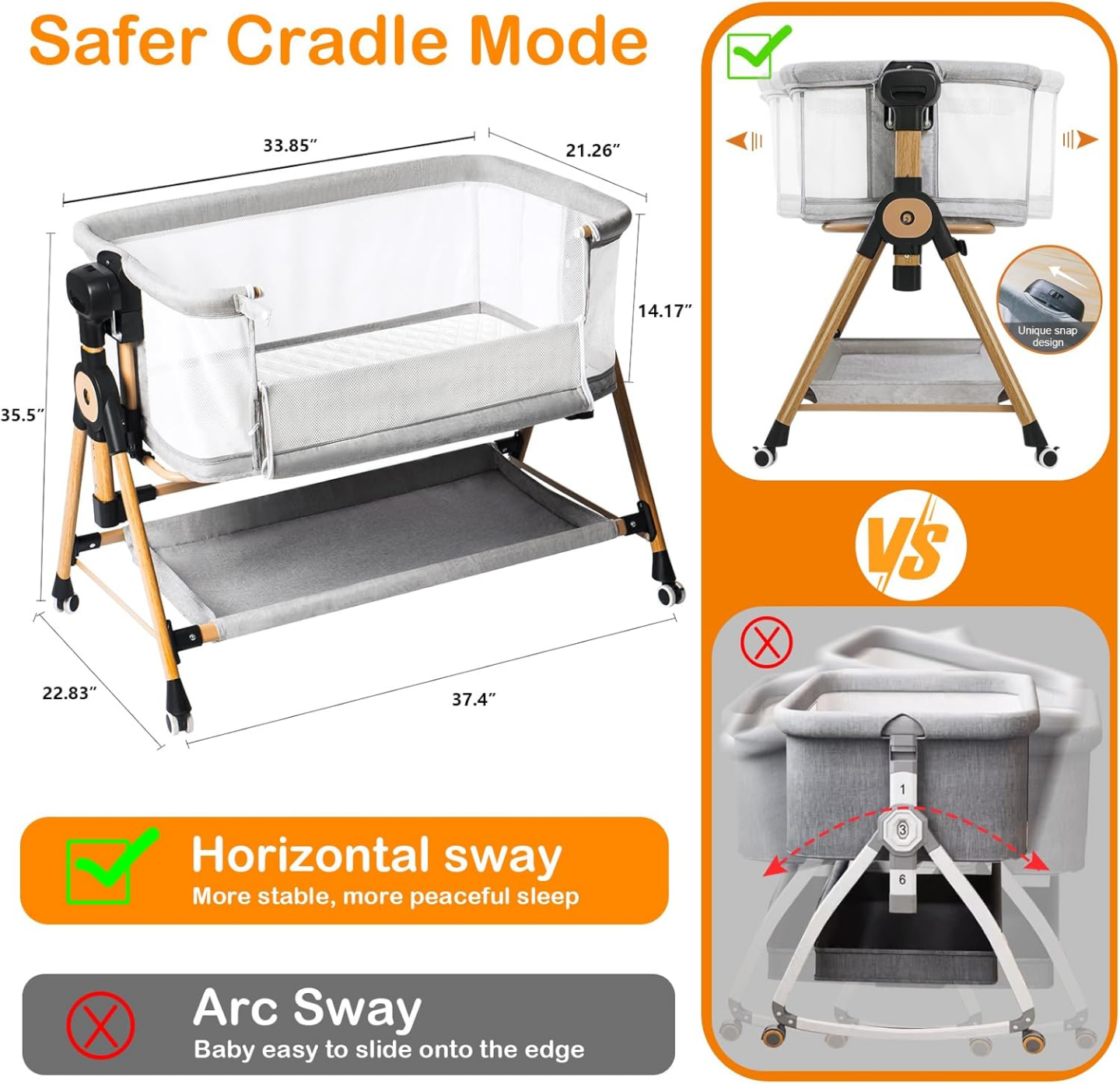 3-in-1 Baby Bassinet - photo 4