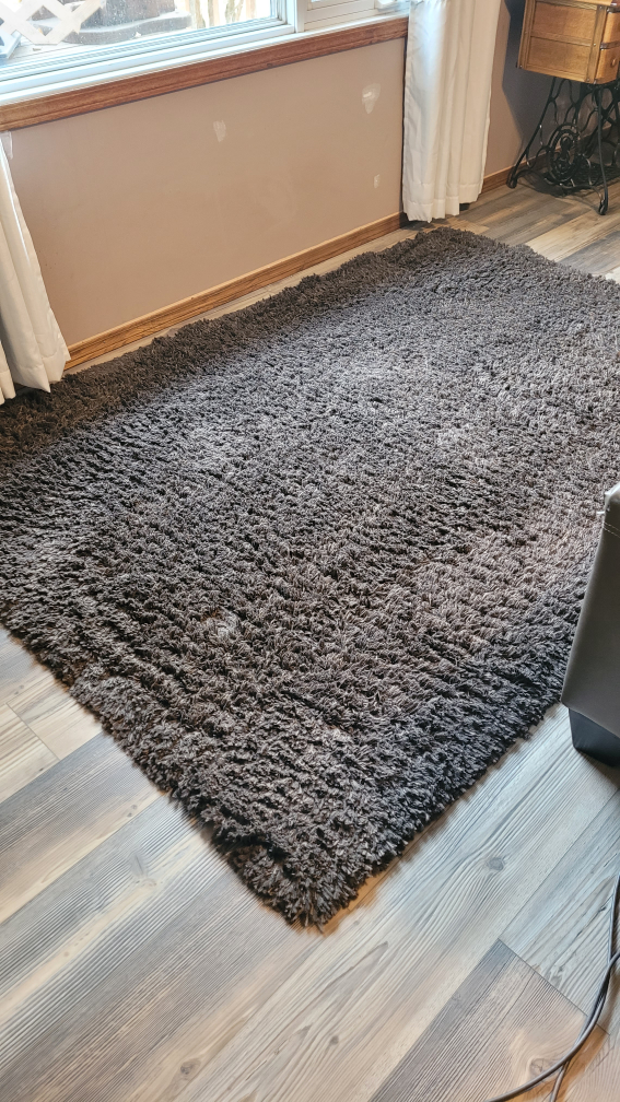 Large Dark Brown Shag Rug - photo 3