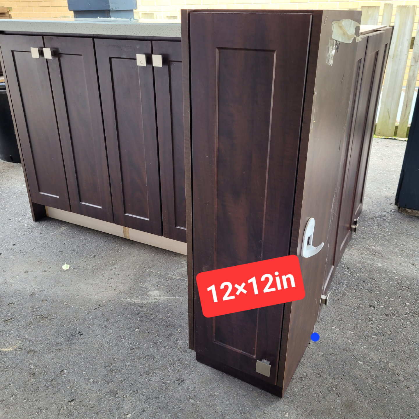 Kitchen Island and Cabinets - Dark Brown with Quartz Countertop - photo 5