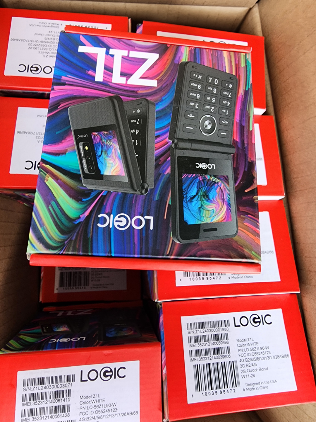Logic Z1L Flip Phone - Brand New