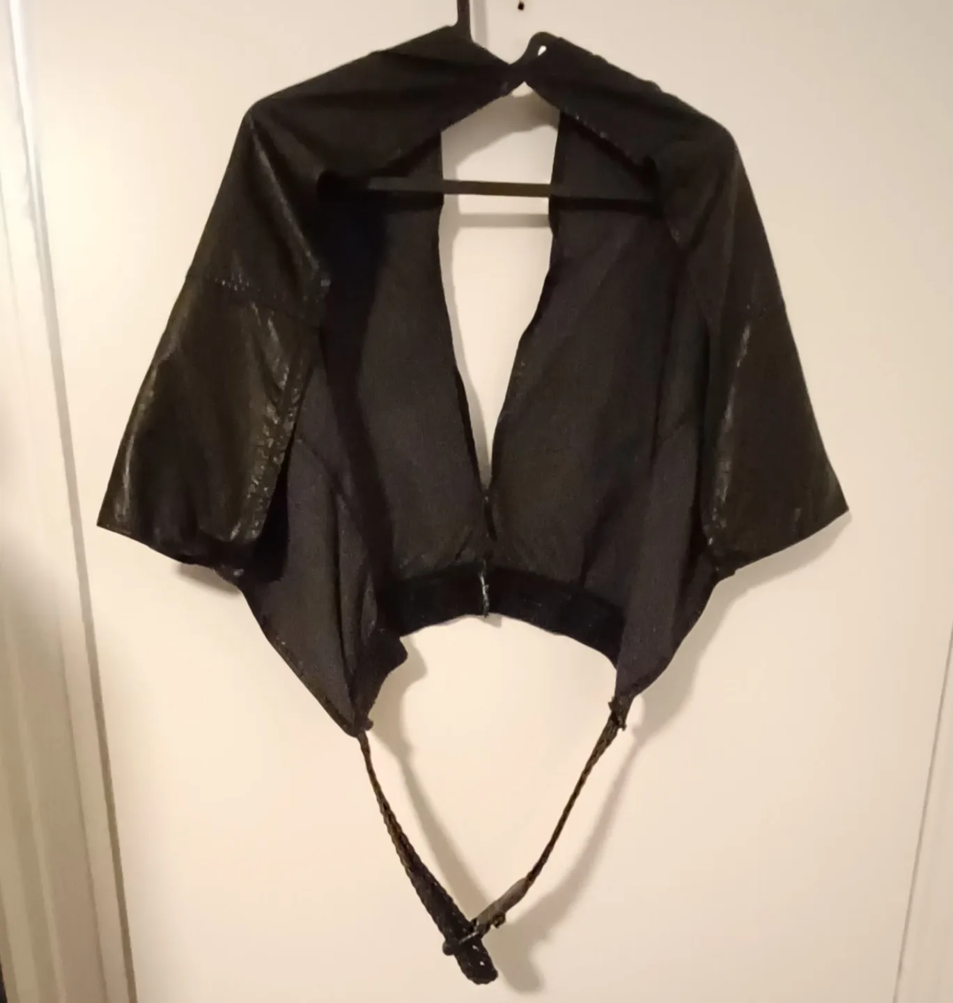 Black Faux Leather Bolero Shrug image indicator(2)