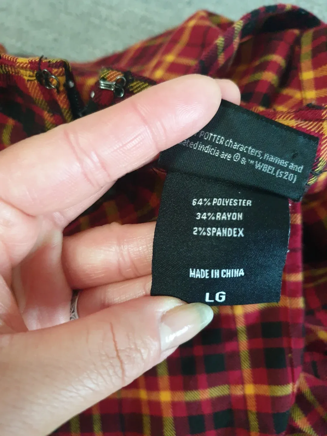 Gryffindor Plaid Jumper Dress/Skirttall image indicator(4)