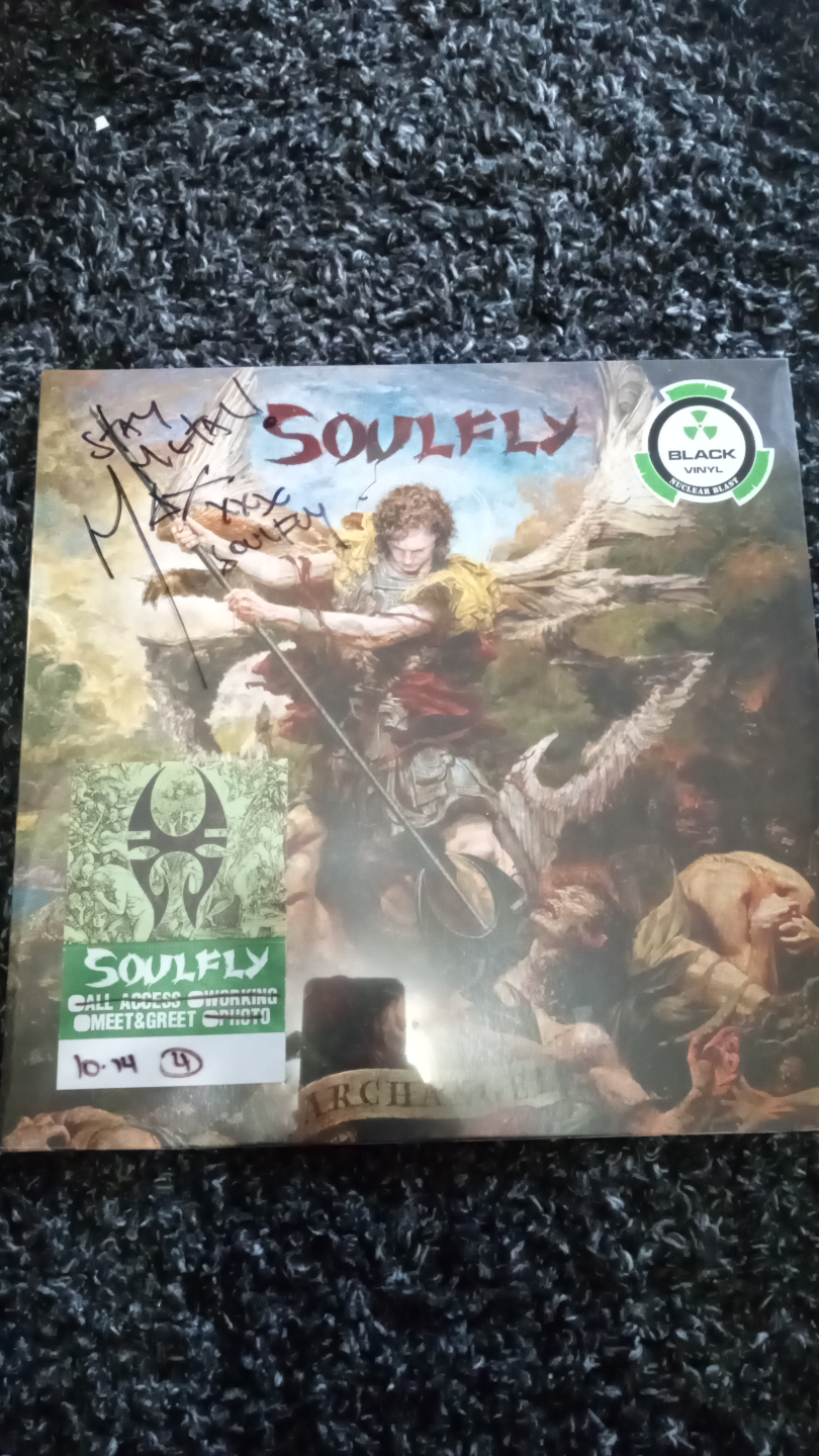 Autographed Soulfly Archangel Vinyl