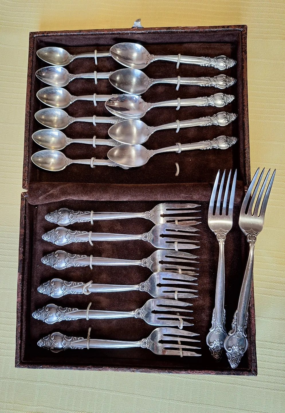 Vintage Russian Melchior Dessert Set in original Case thumbnail