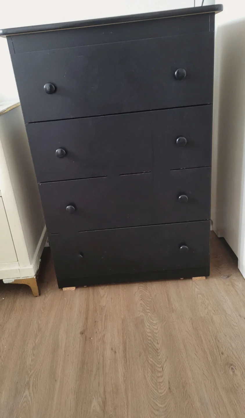 Black Four-Drawer Chest thumbnail