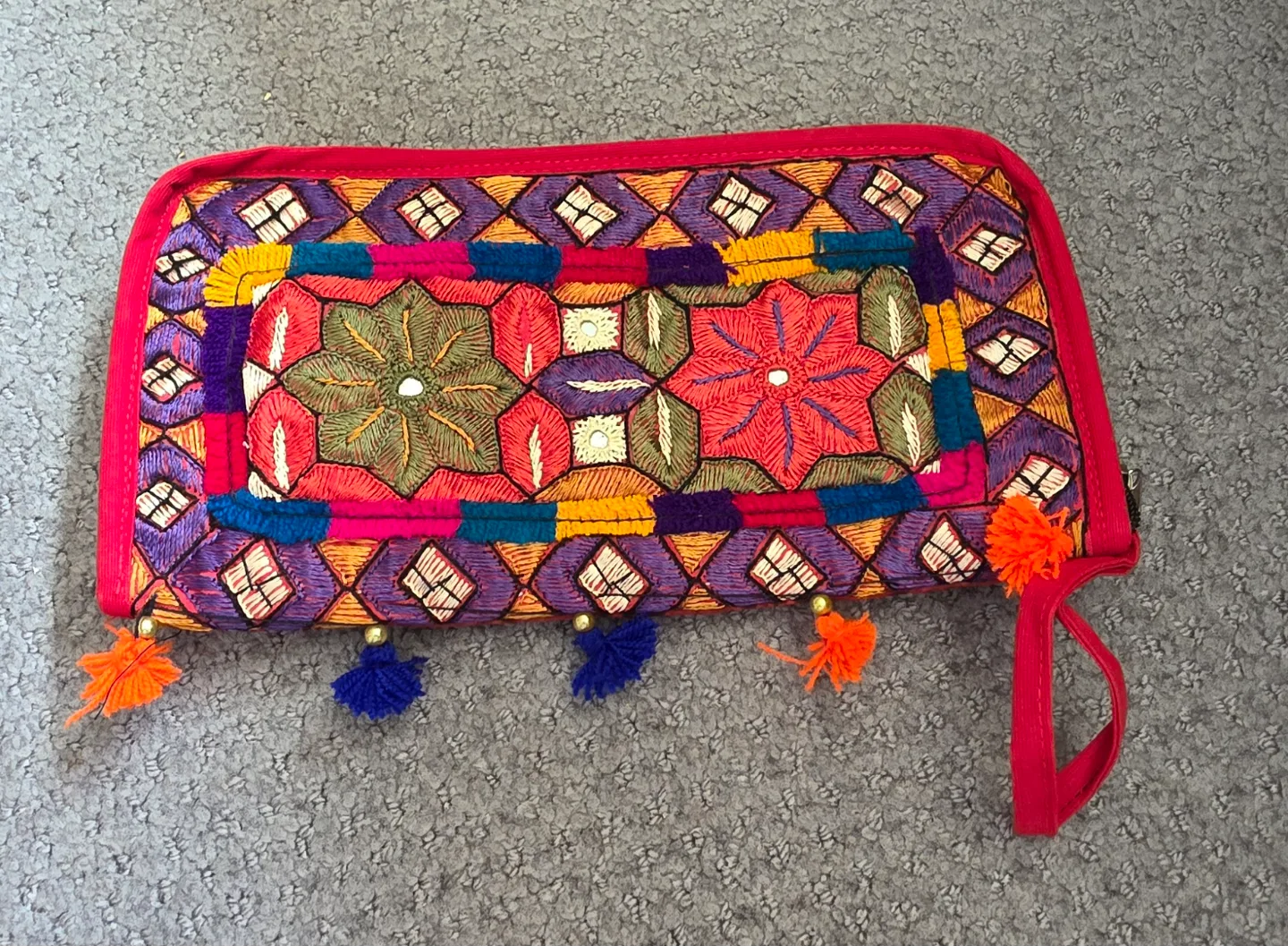 Embroidered Clutch Purse thumbnail