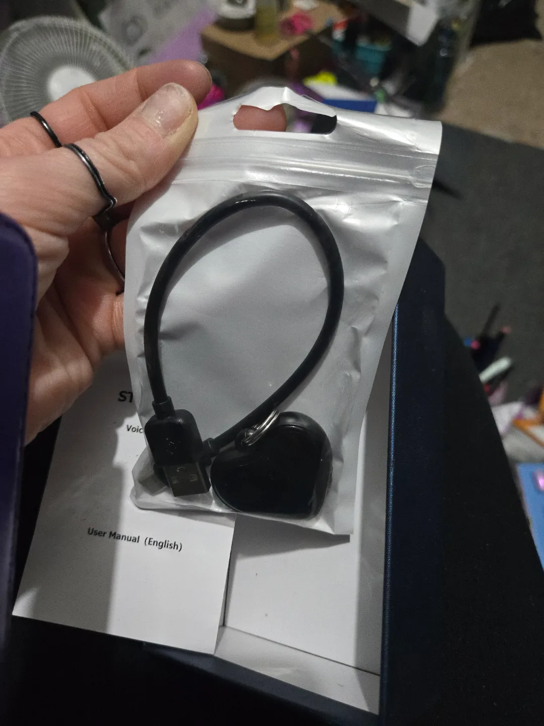 STTWUNAKE Heart-Shaped Voice Recorder image indicator(3)