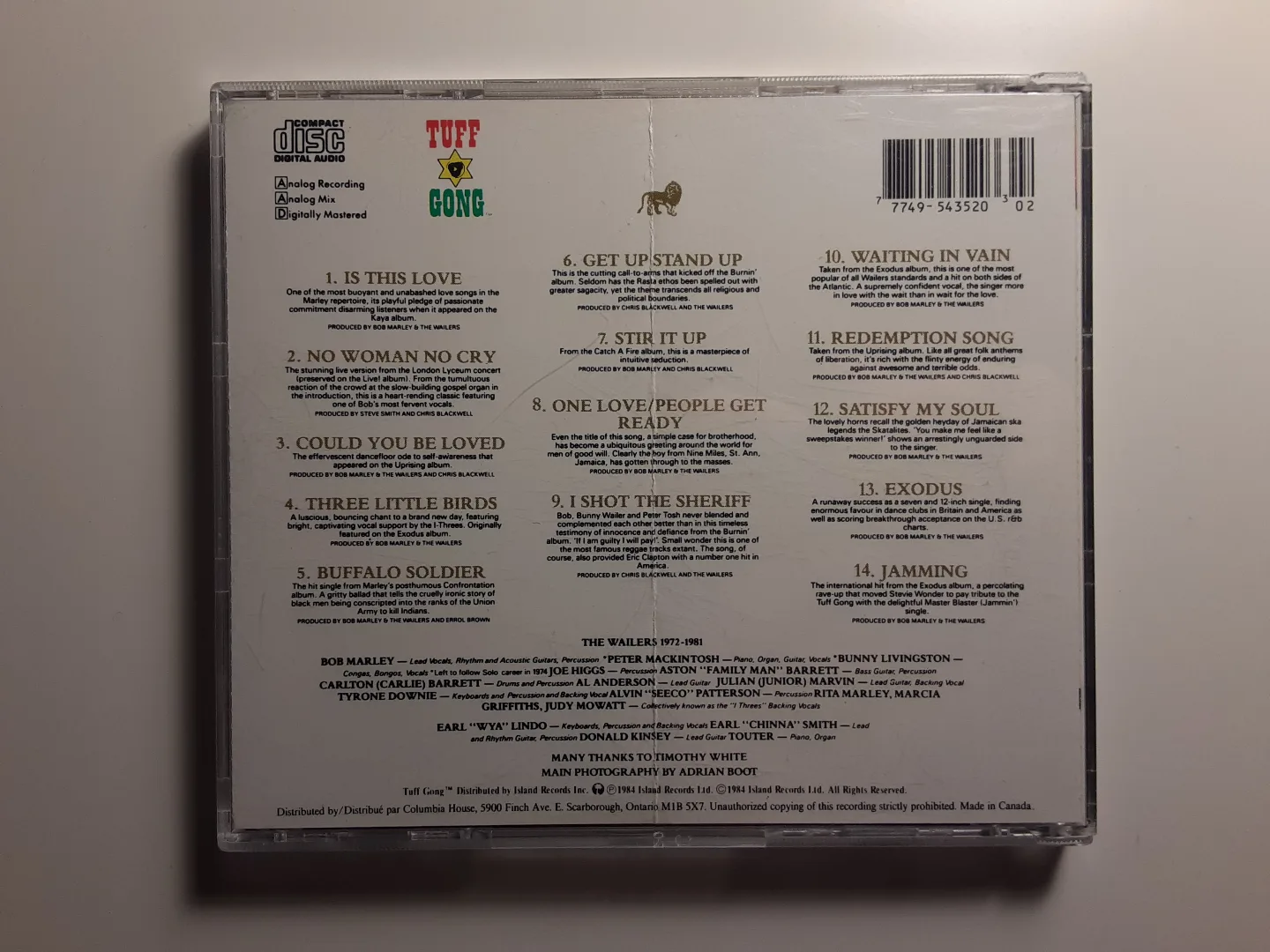 Bob Marley and The Wailers: Legend - The Best Of | CD image indicator(3)