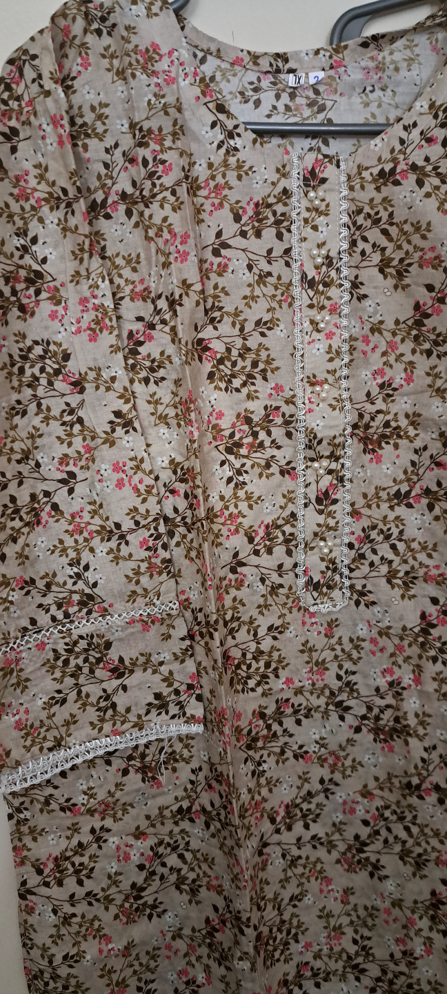 Women's Floral Printed Kurti with Trousers - photo 3