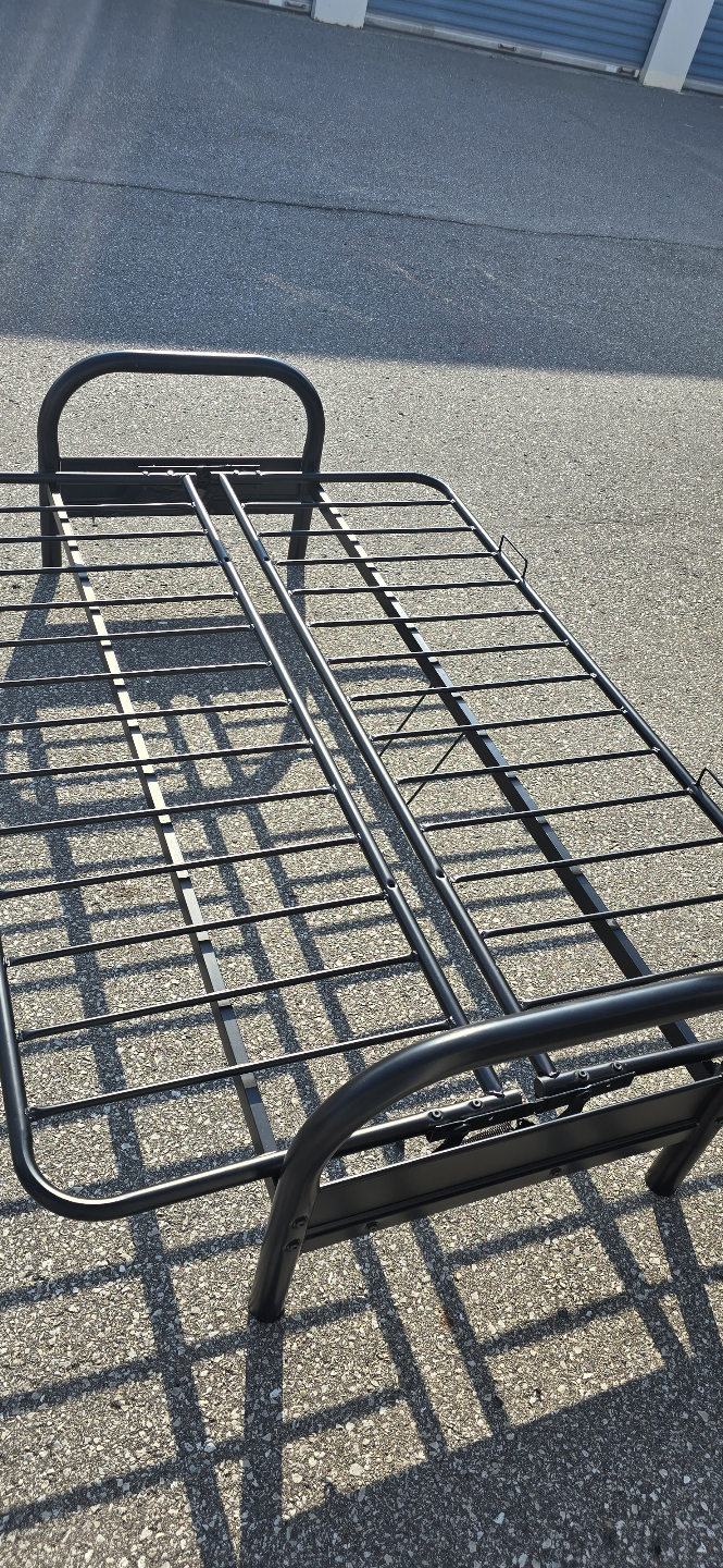 Black Futon Frame with Mattress - photo 3