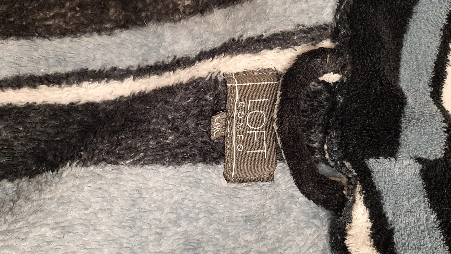 Striped Fleece Bath Robe image indicator(5)