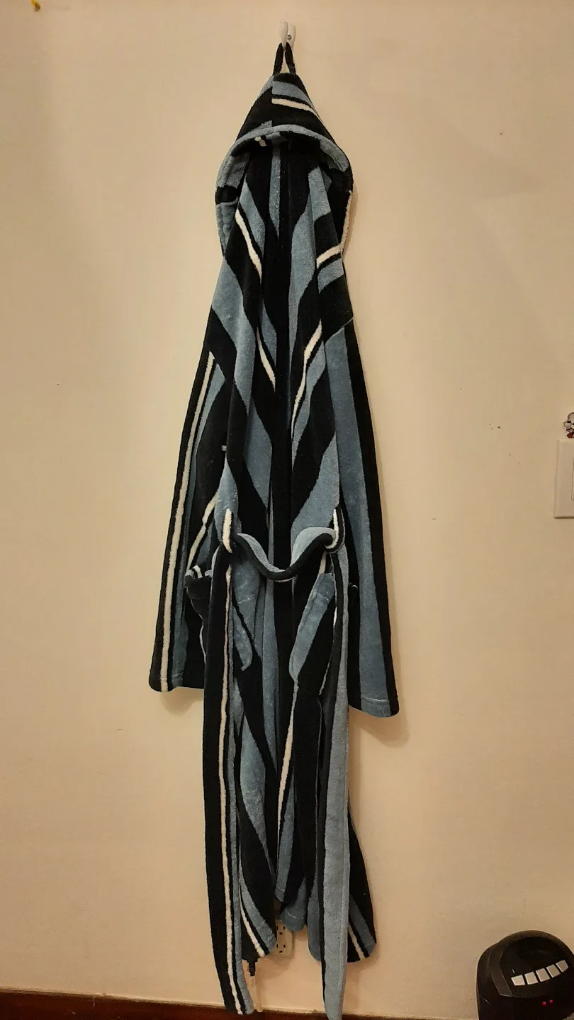 Striped Fleece Bath Robe image indicator(6)