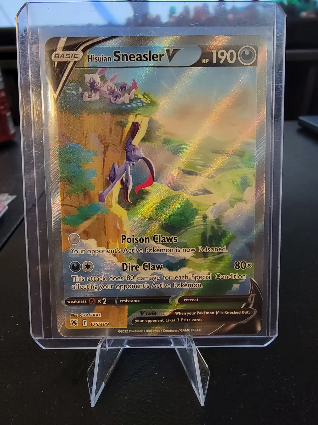Pokemon Card - Hisuian Sneasler V 175/189 thumbnail