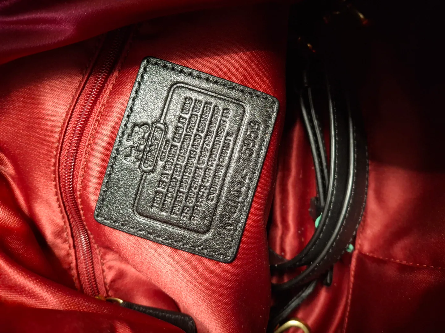 Coach Black Leather Handbag image indicator(6)