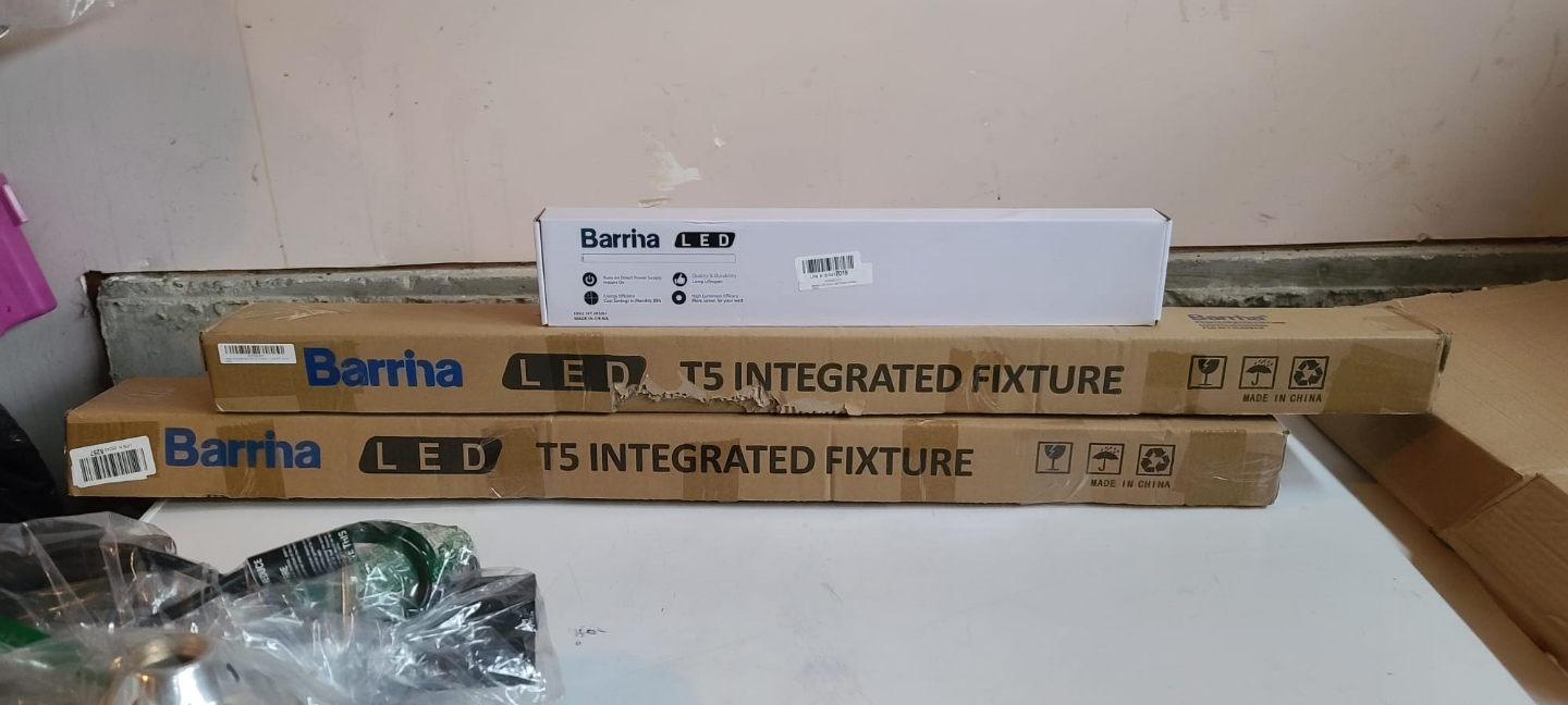 Three Barrha LED T5 Integrated Fixture Light Boxes