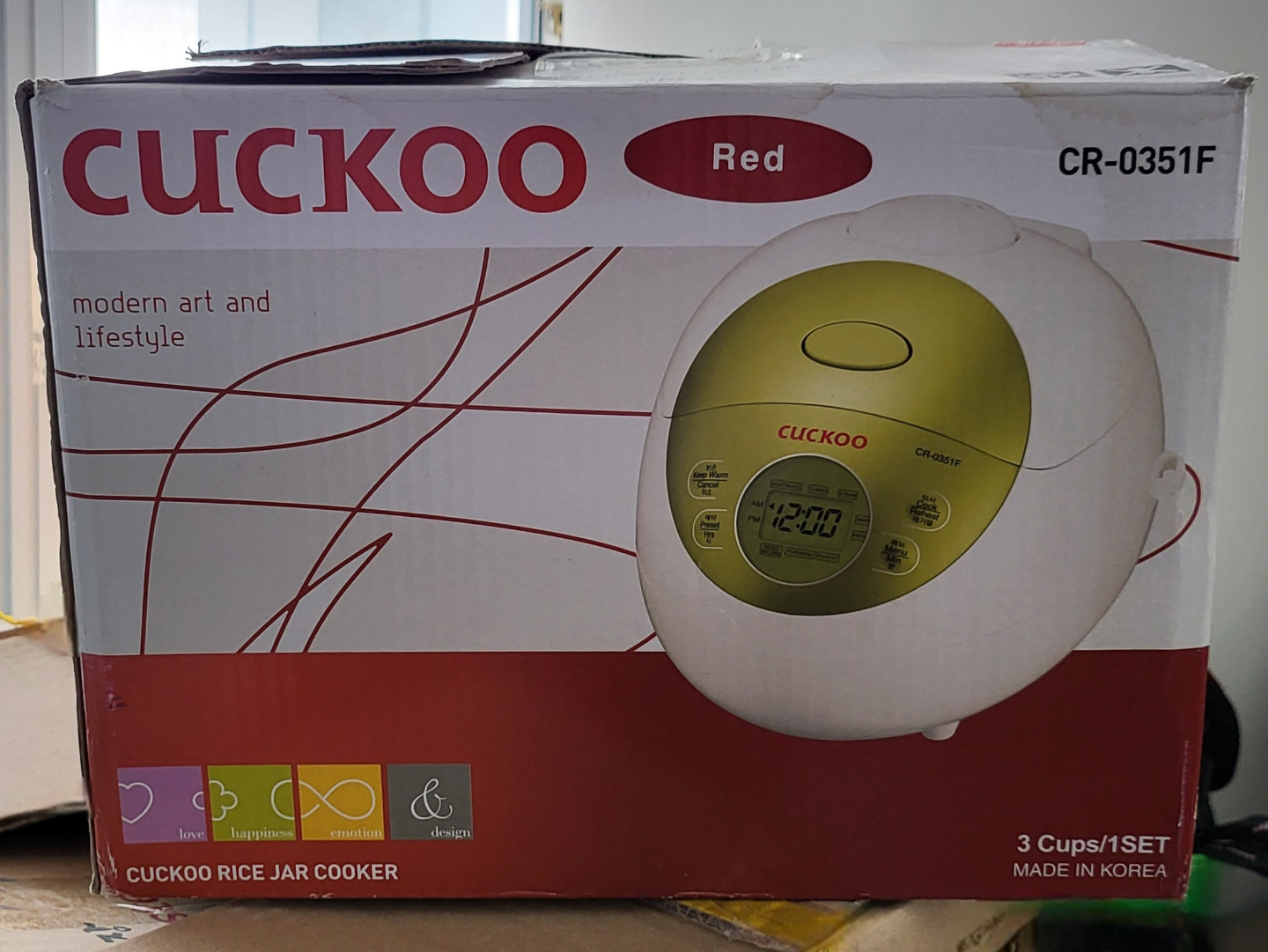 Cuckoo CR-0351F Electric Rice Cooker - Red - 3 Cups - photo 4