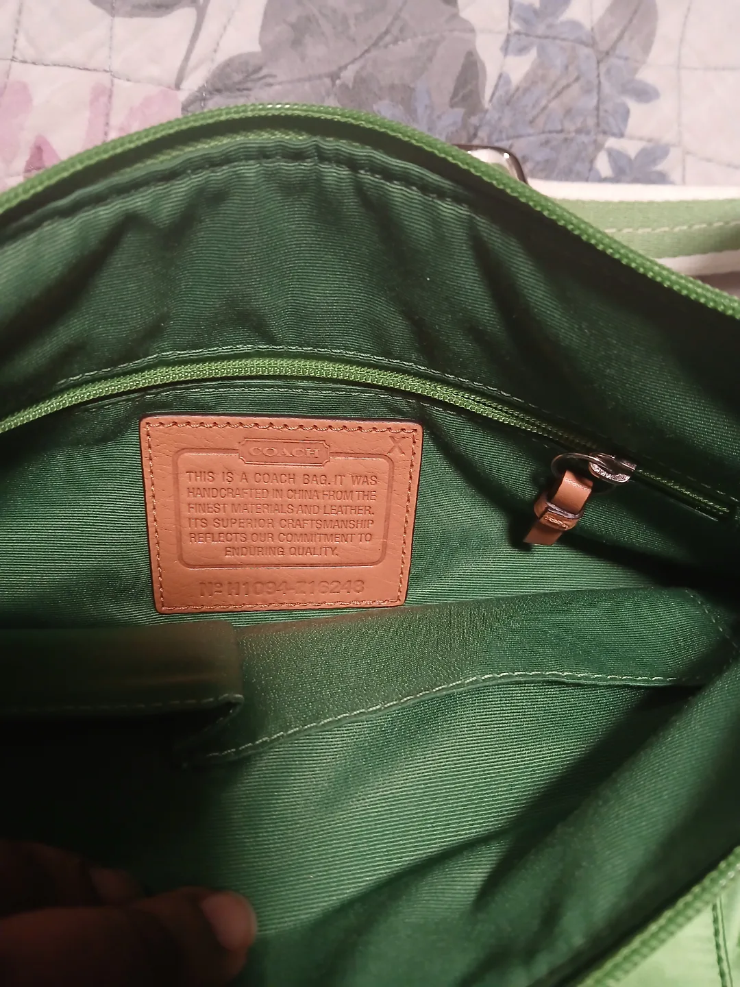Coach Emerald Green Crossbody Bag image indicator(2)