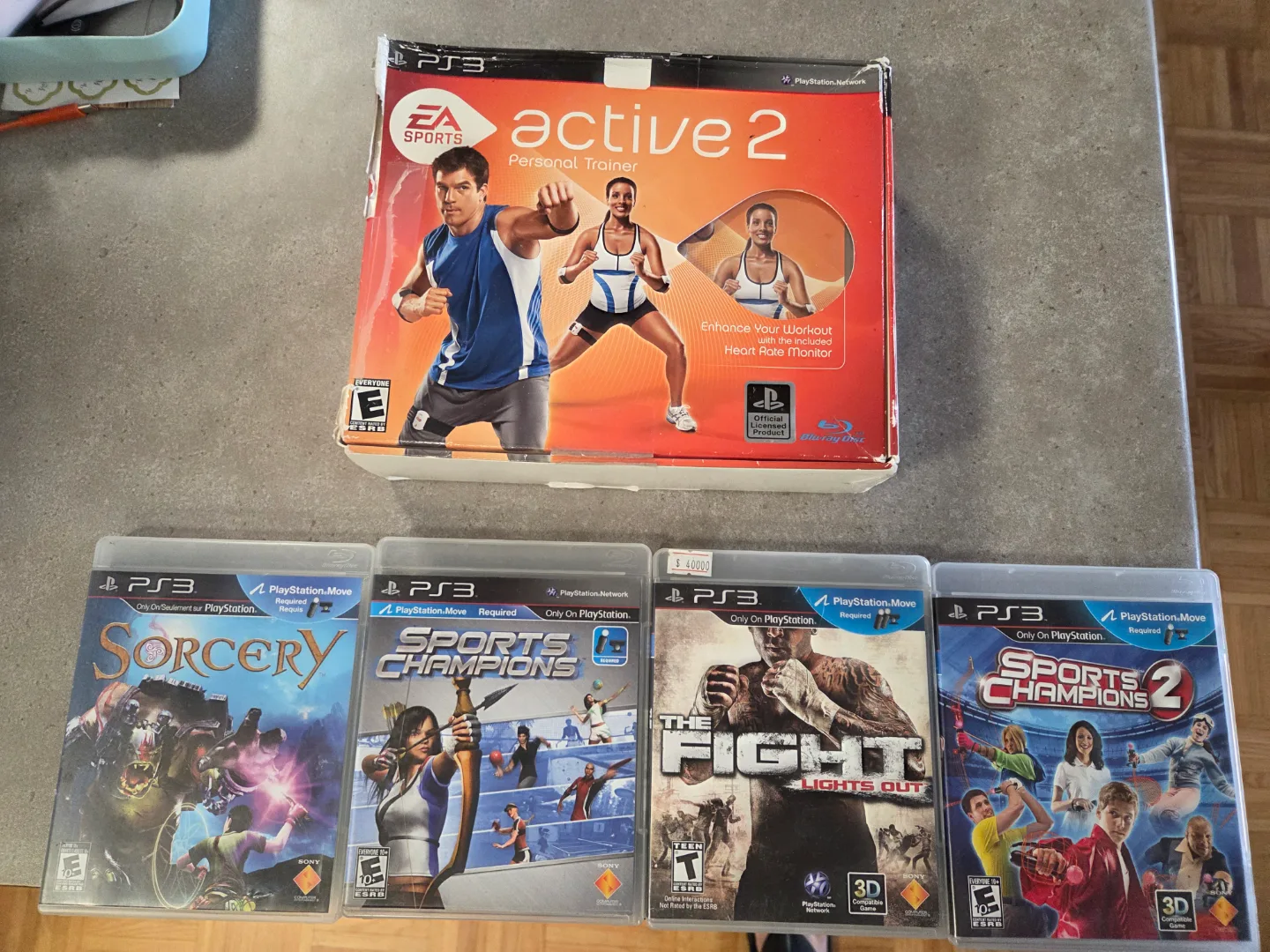 PS3 Active 2 Fitness Bundle with Games and Move Controllers thumbnail