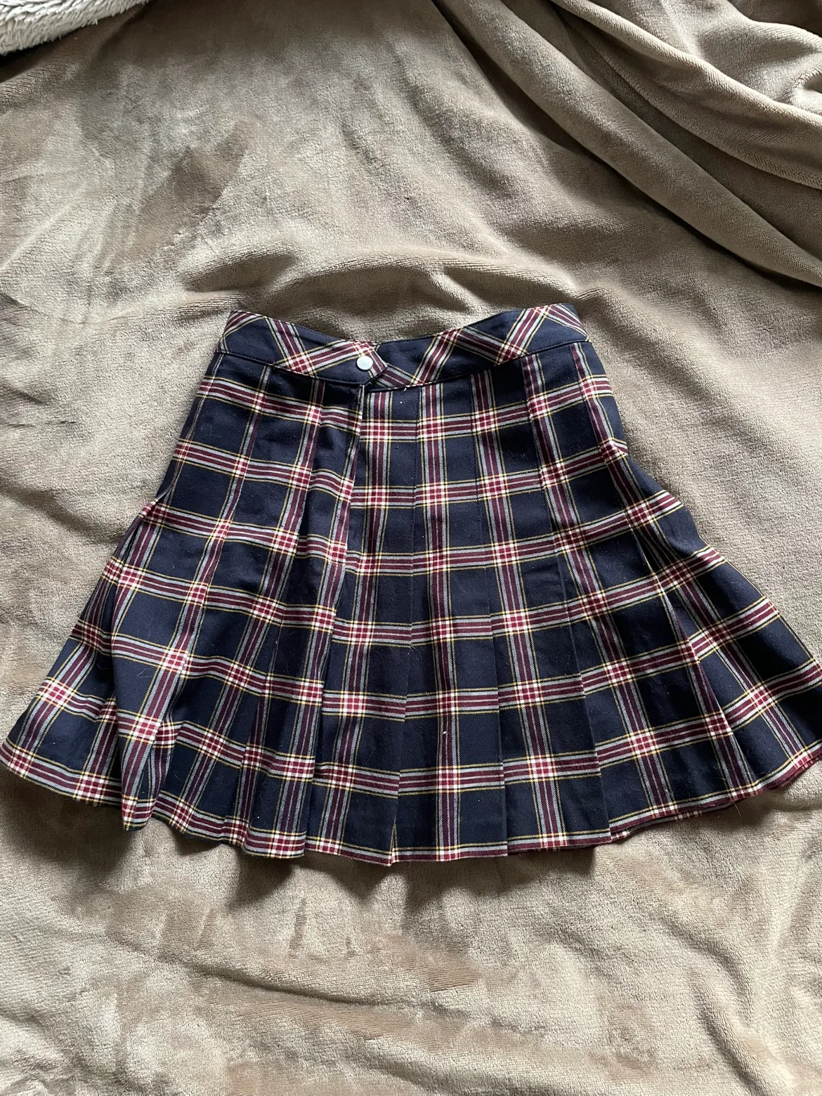 Navy Pleated Skirt thumbnail