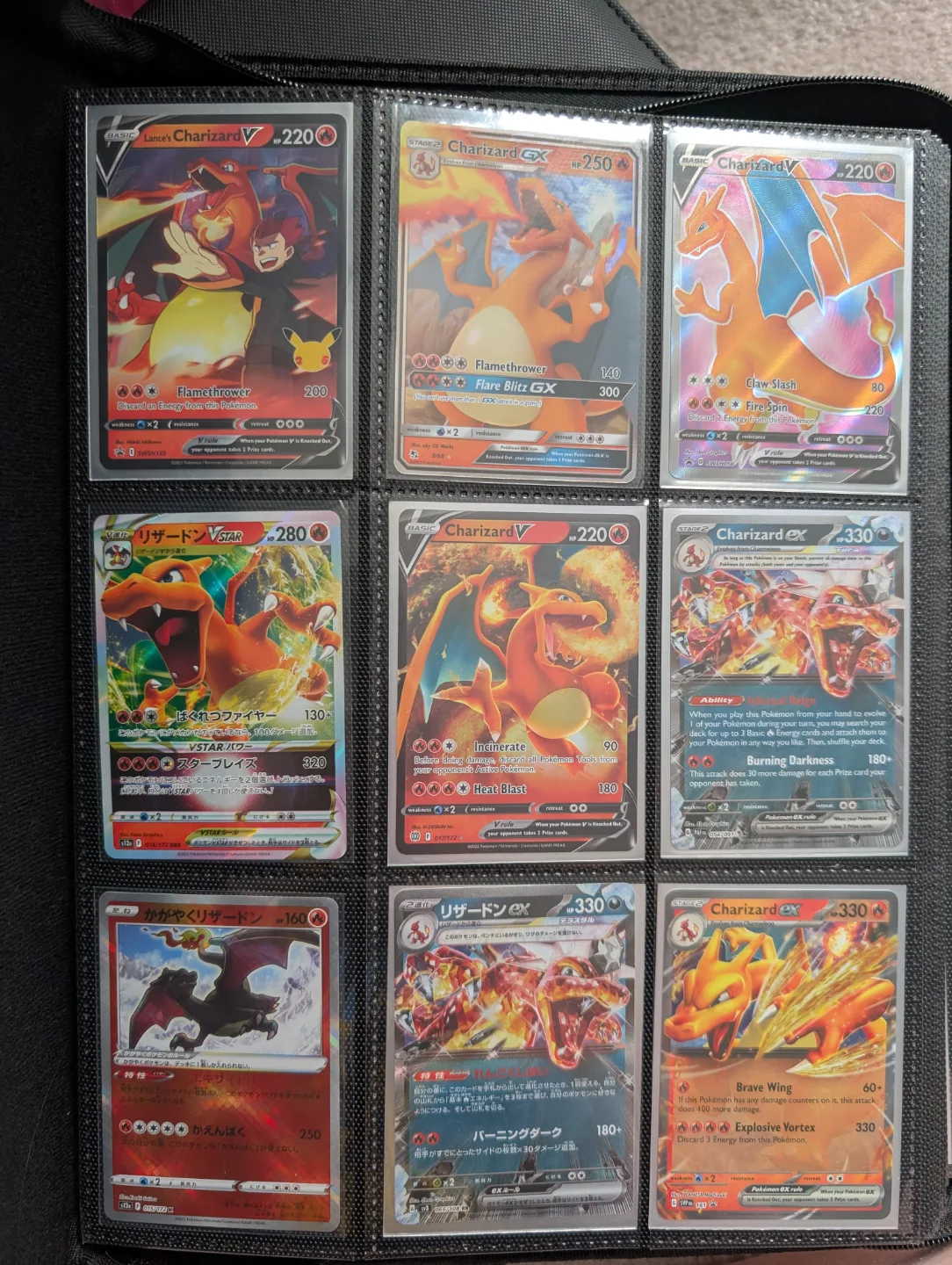 Charizard PSA card with hand painted accessories image indicator(5)