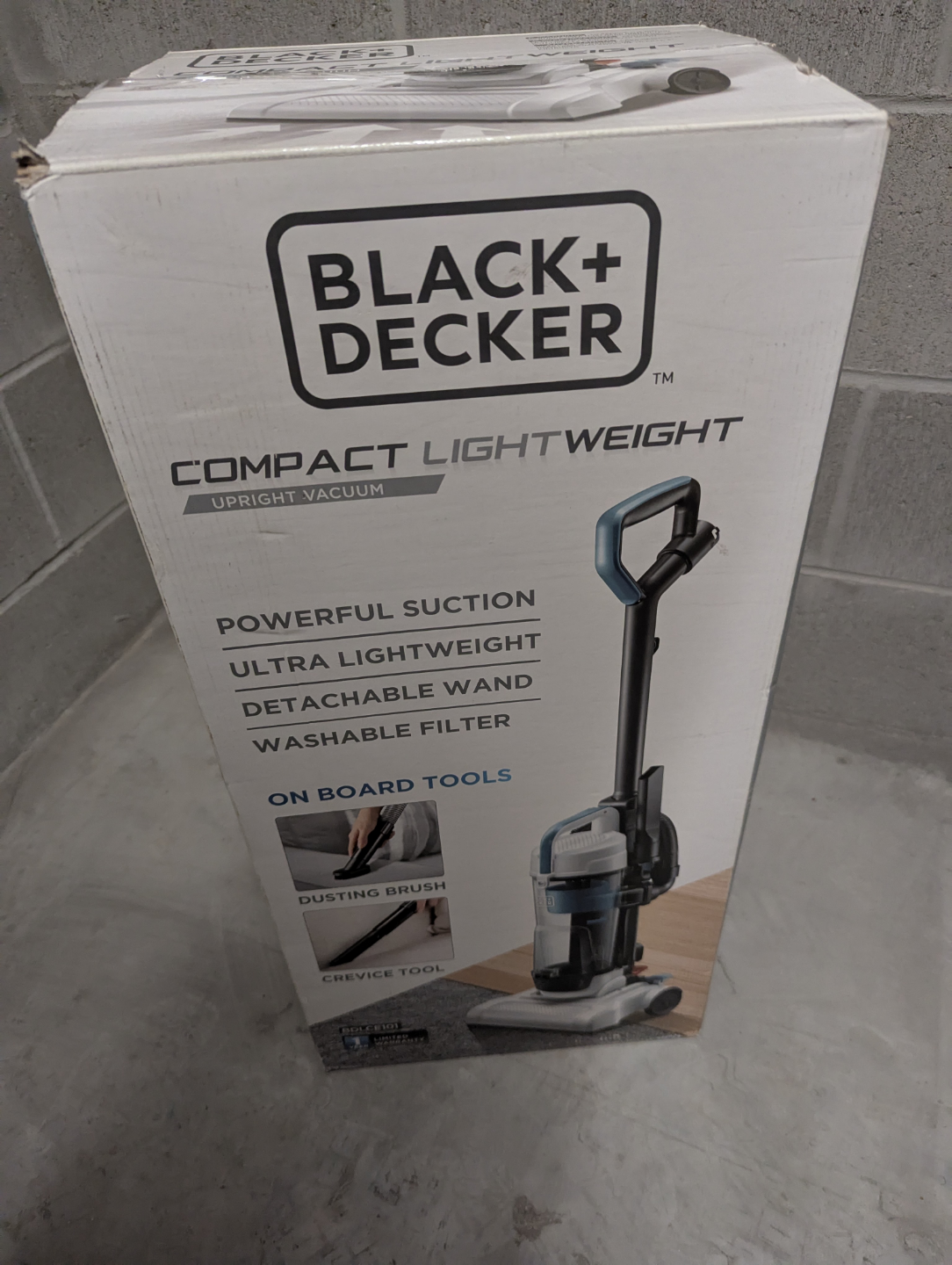 Black+Decker Compact Lightweight Upright Vacuum