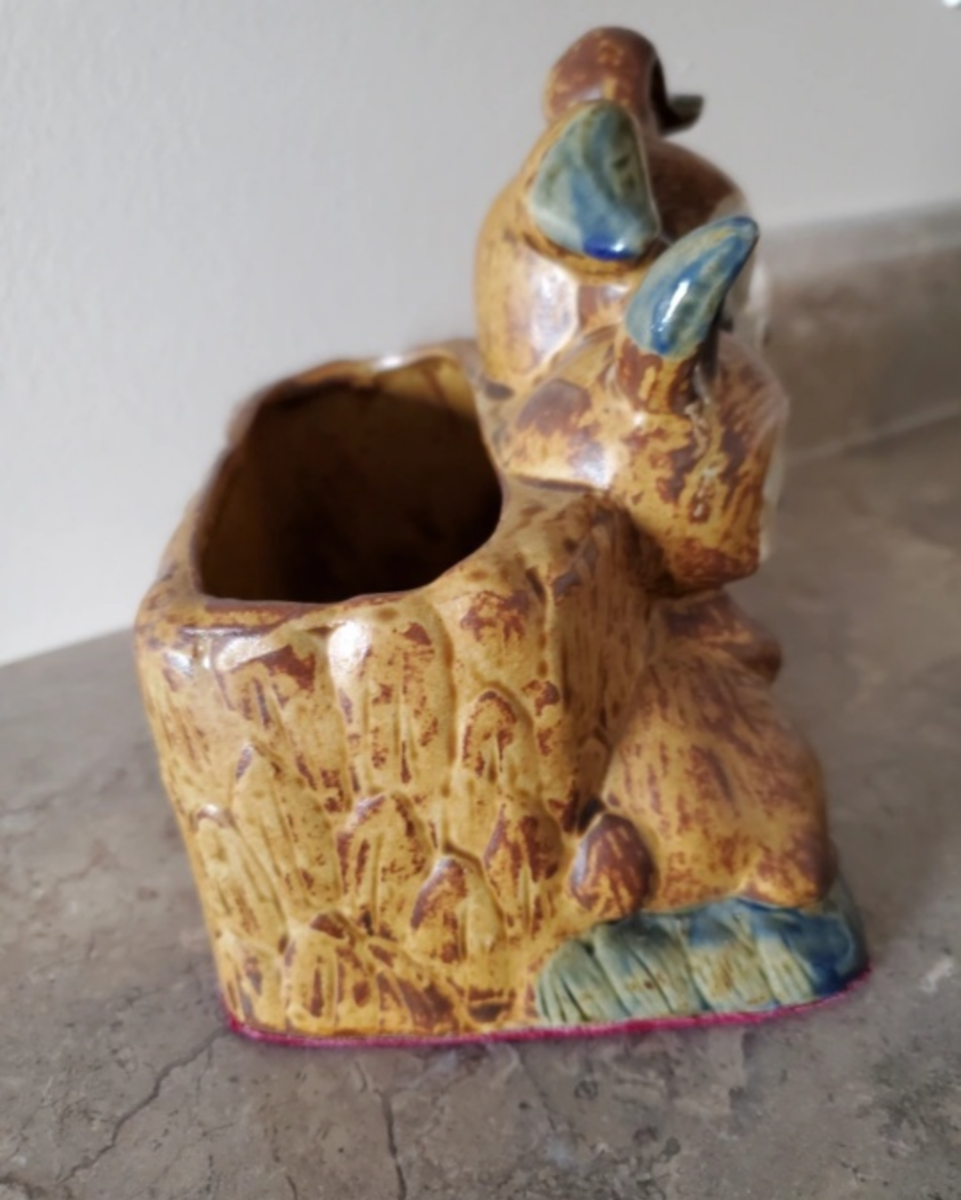 Vintage Ceramic Bunny Planter - photo 4