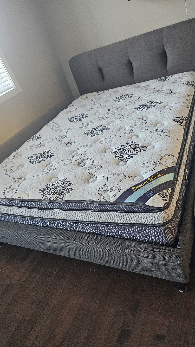 Queen Size Mattress and Platform Bed Frame - photo 2