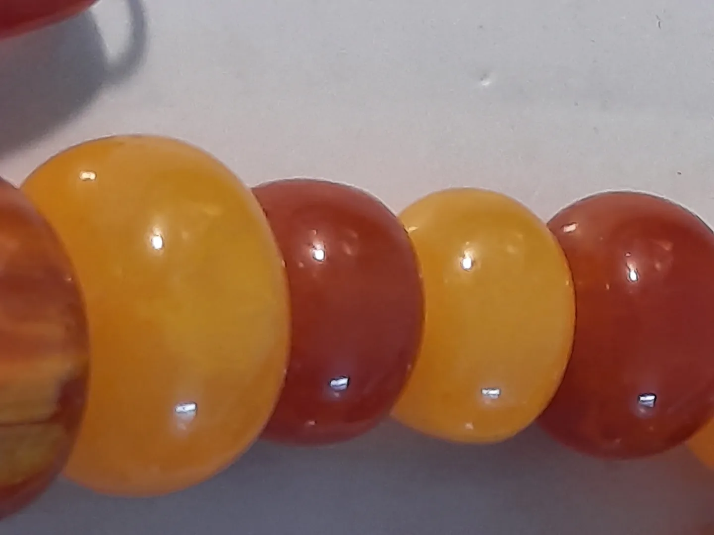 vintage neclase with 2 tone amber.and amber pendant image indicator(4)