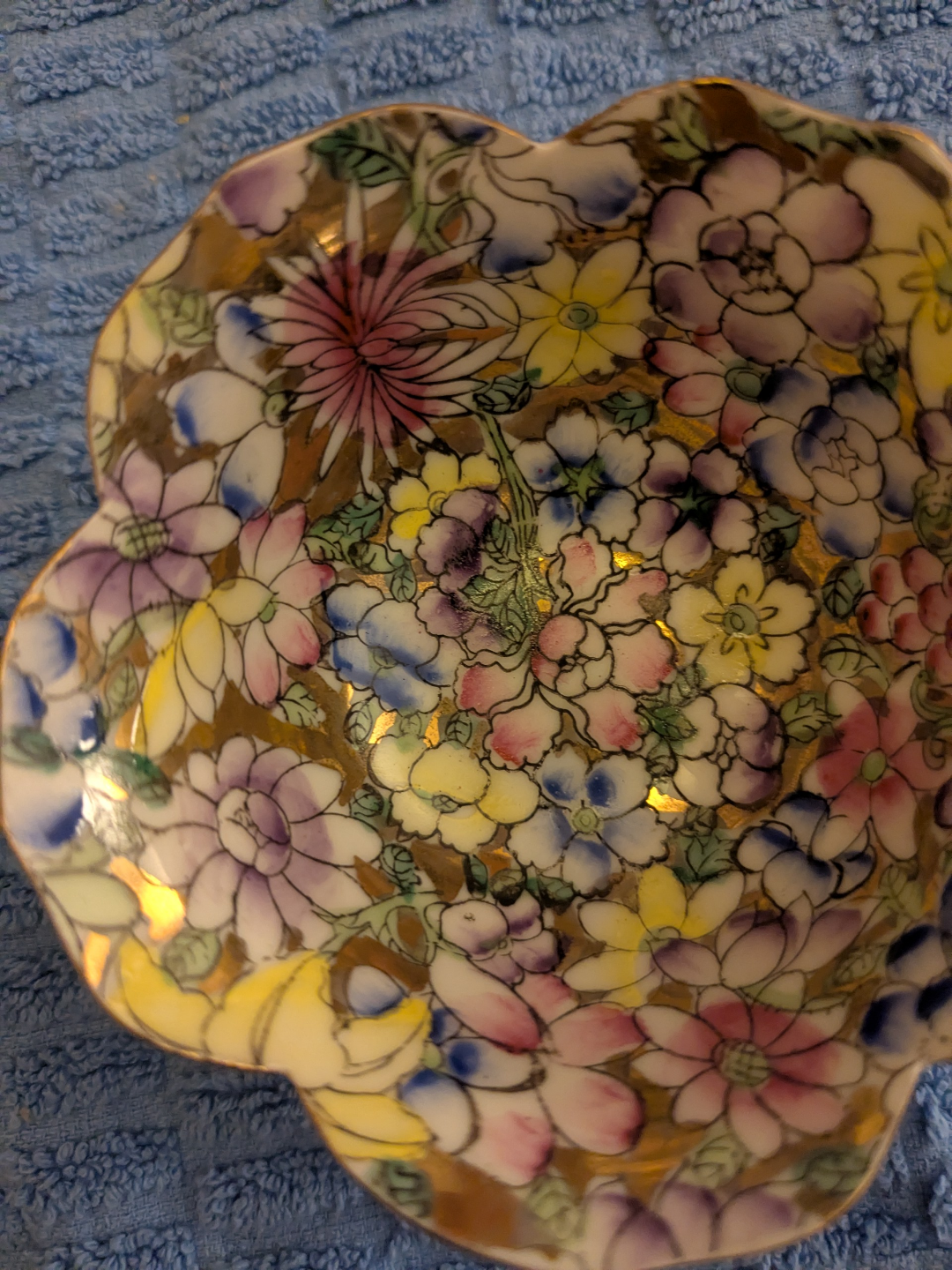 Vintage Floral Porcelain Bowl - photo 2