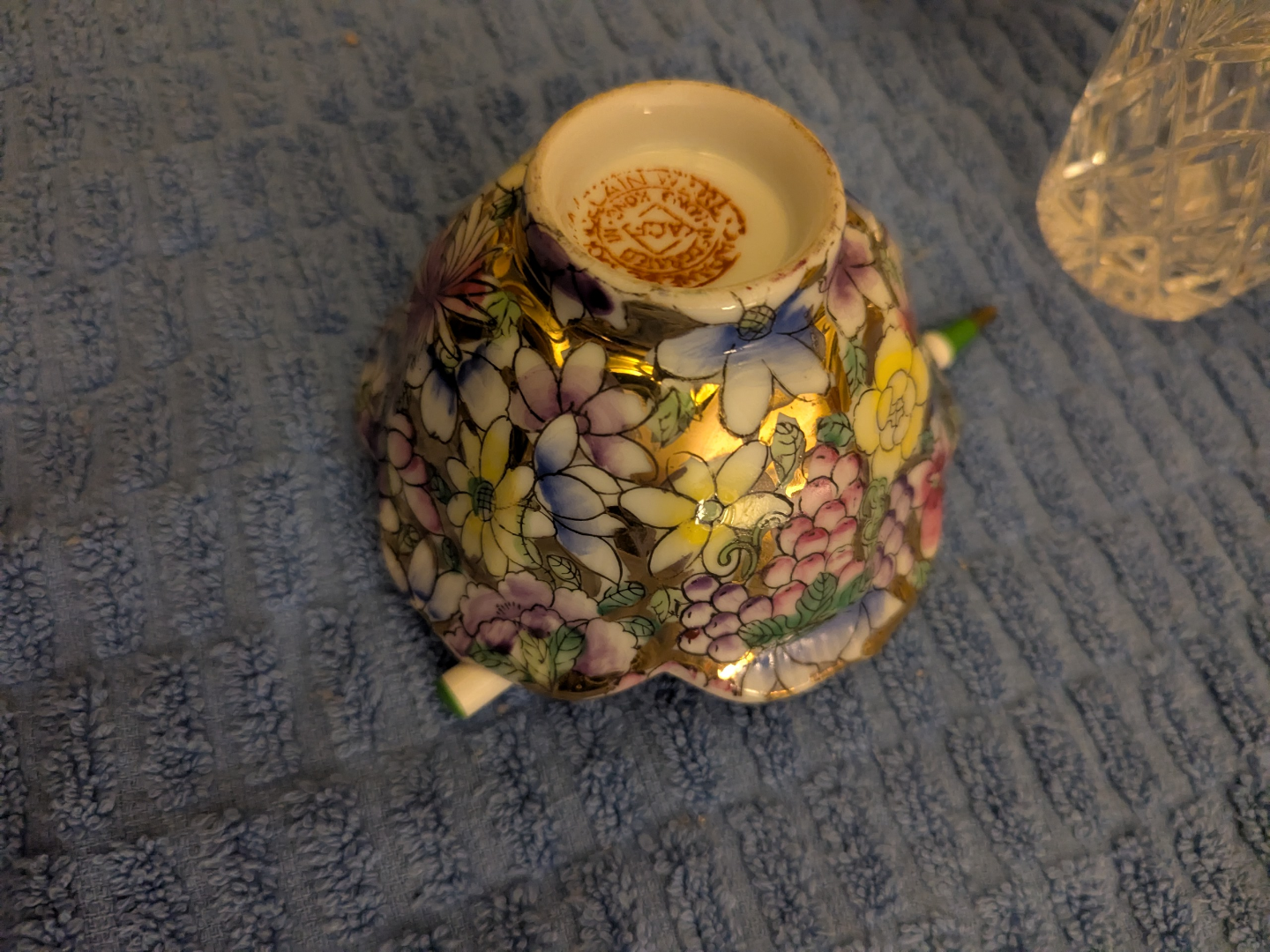 Vintage Floral Porcelain Bowl - photo 3