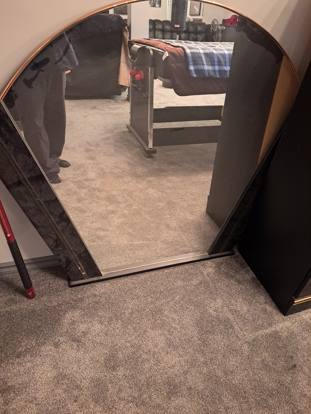 Black and Gold Vanity Set with Mirror - photo 4