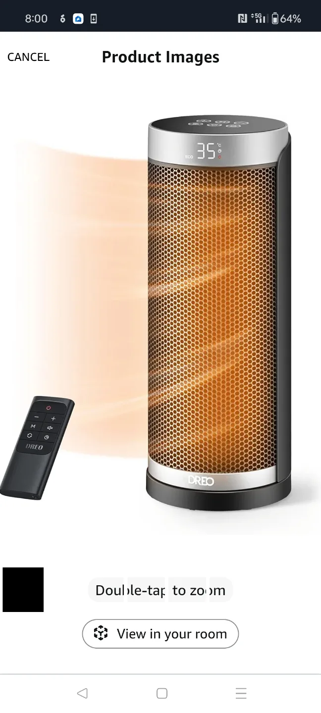 Dreo Solaris Slim H3 Space Heater image indicator(8)