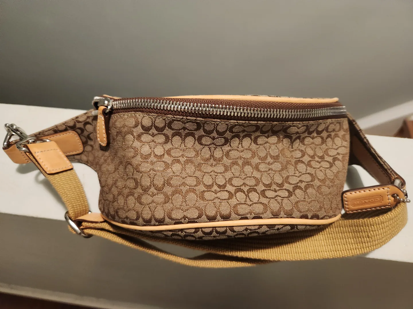 Coach Fanny Pack Brown Signature Canvas thumbnail