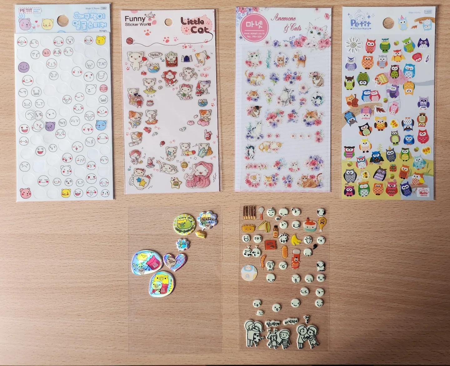 Cute Korean Sticker Sheets Bundle thumbnail