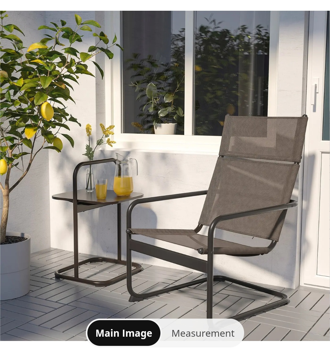 IKEA HUSARO OutdoorChair and Side Table Set - photo 3