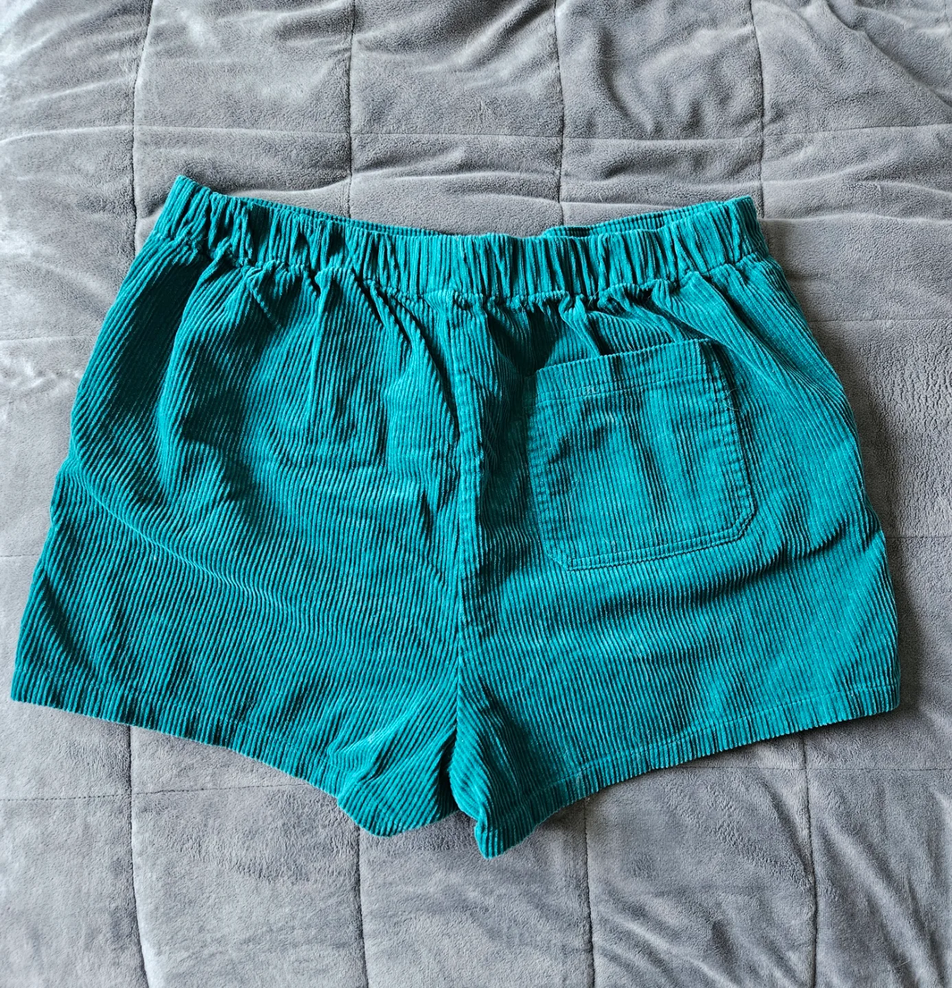 Teal Corduroy Shorts image indicator(2)