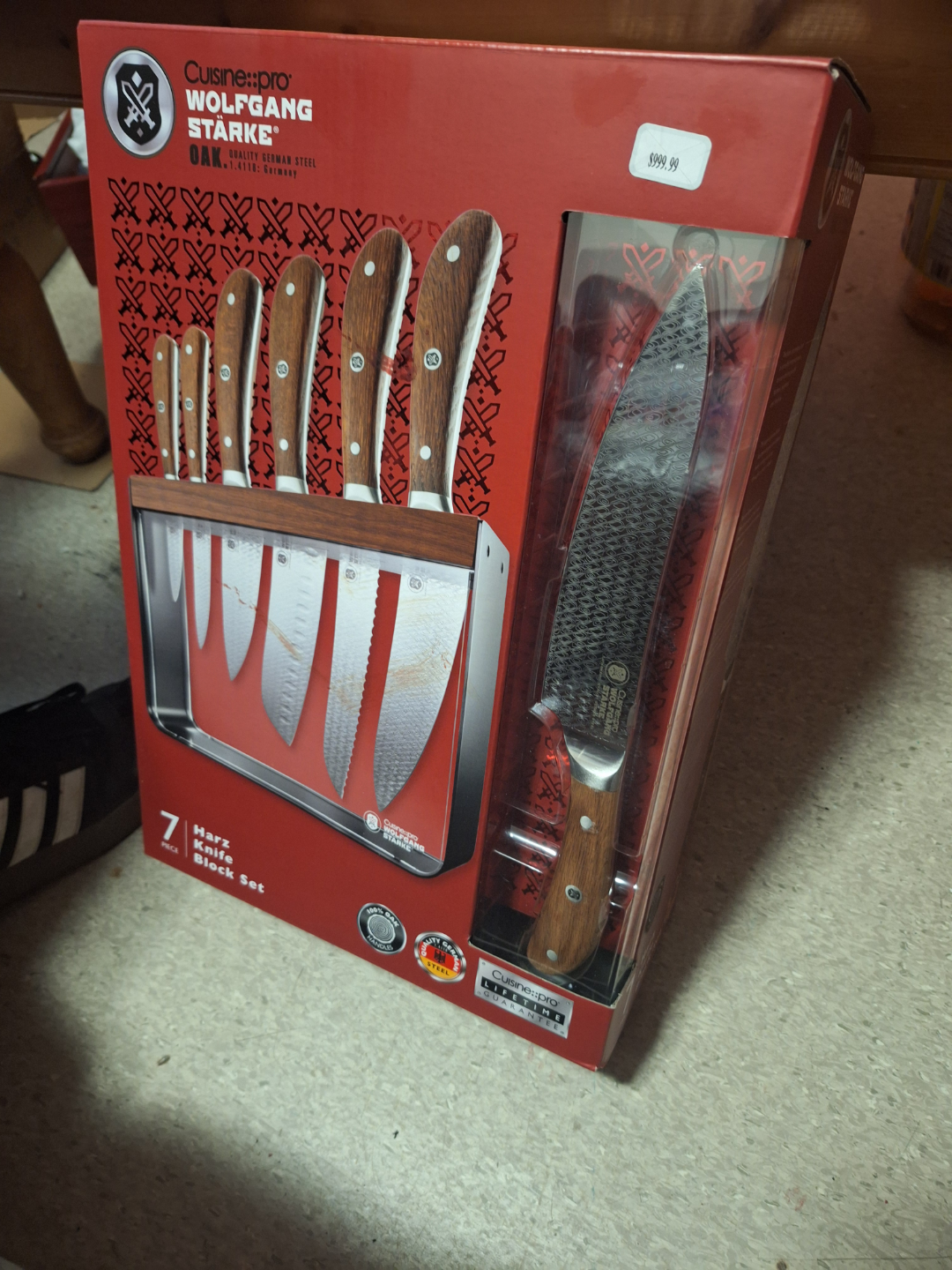 CuisinePro Wolfgang Starke 7-Piece Knife Block Set