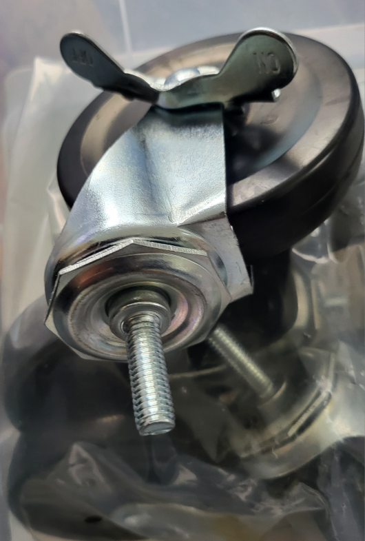 Set of 8 Heavy Duty Swivel Casters - 101.6 x 25 mm - photo 3