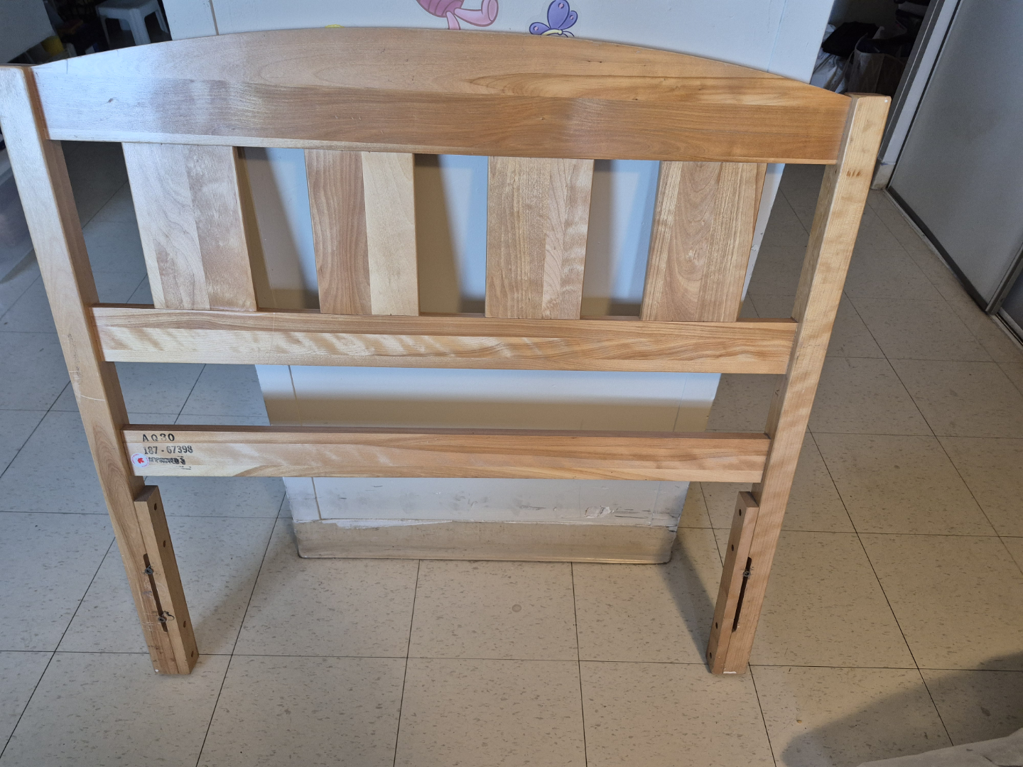 Single Bed Frame and Wooden Headboard - photo 2