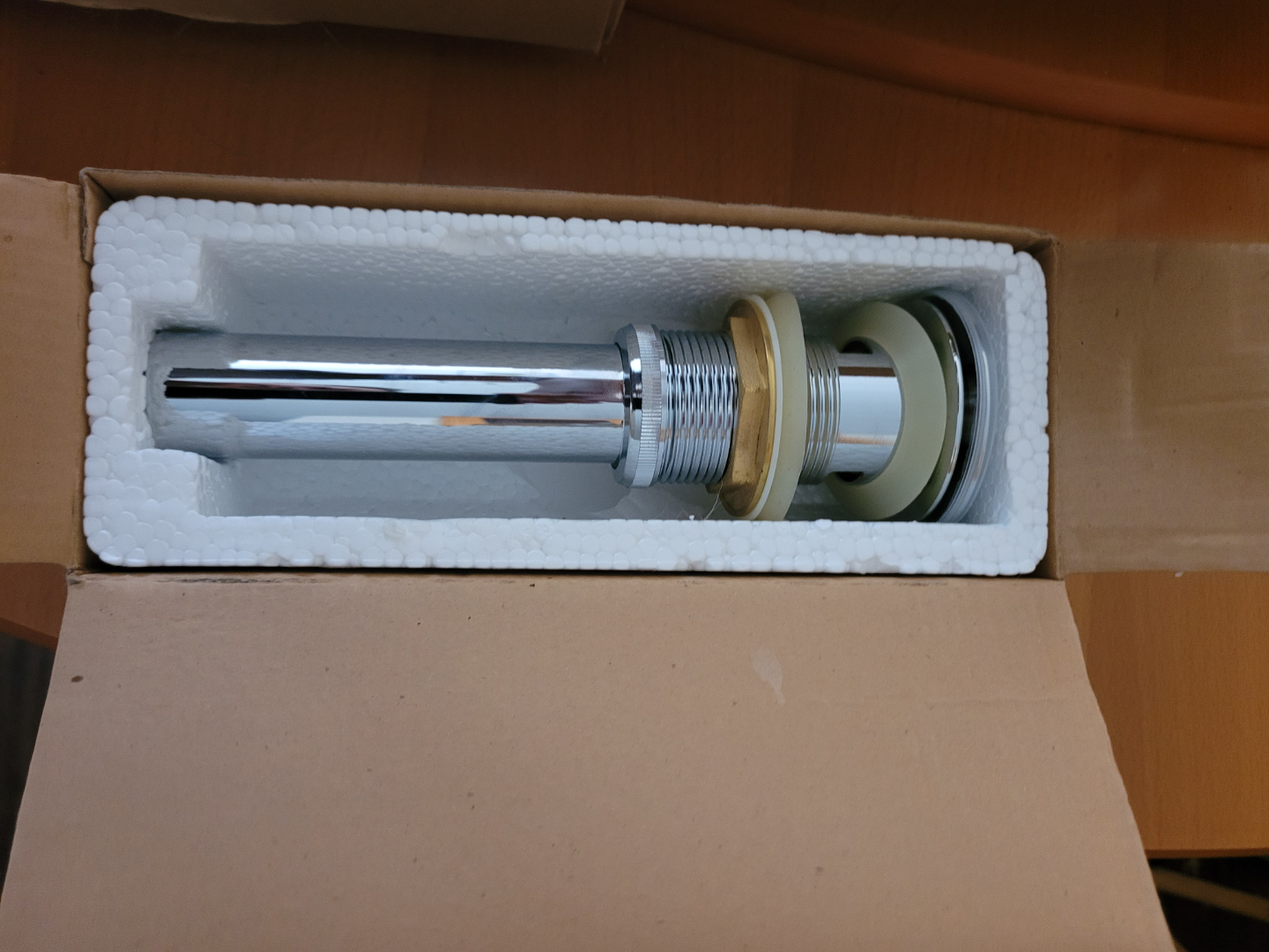New Chrome Bathroom Pop-Up Sink Drain - photo 3