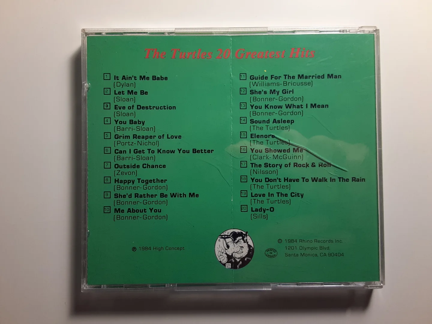 The Turtles - 20 Greatest Hits | CD image indicator(3)