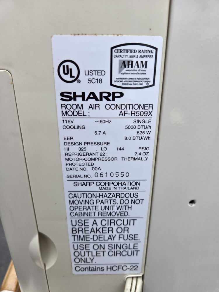Sharp 6,500 BTU Window Air Conditioner w/Remote - photo 4