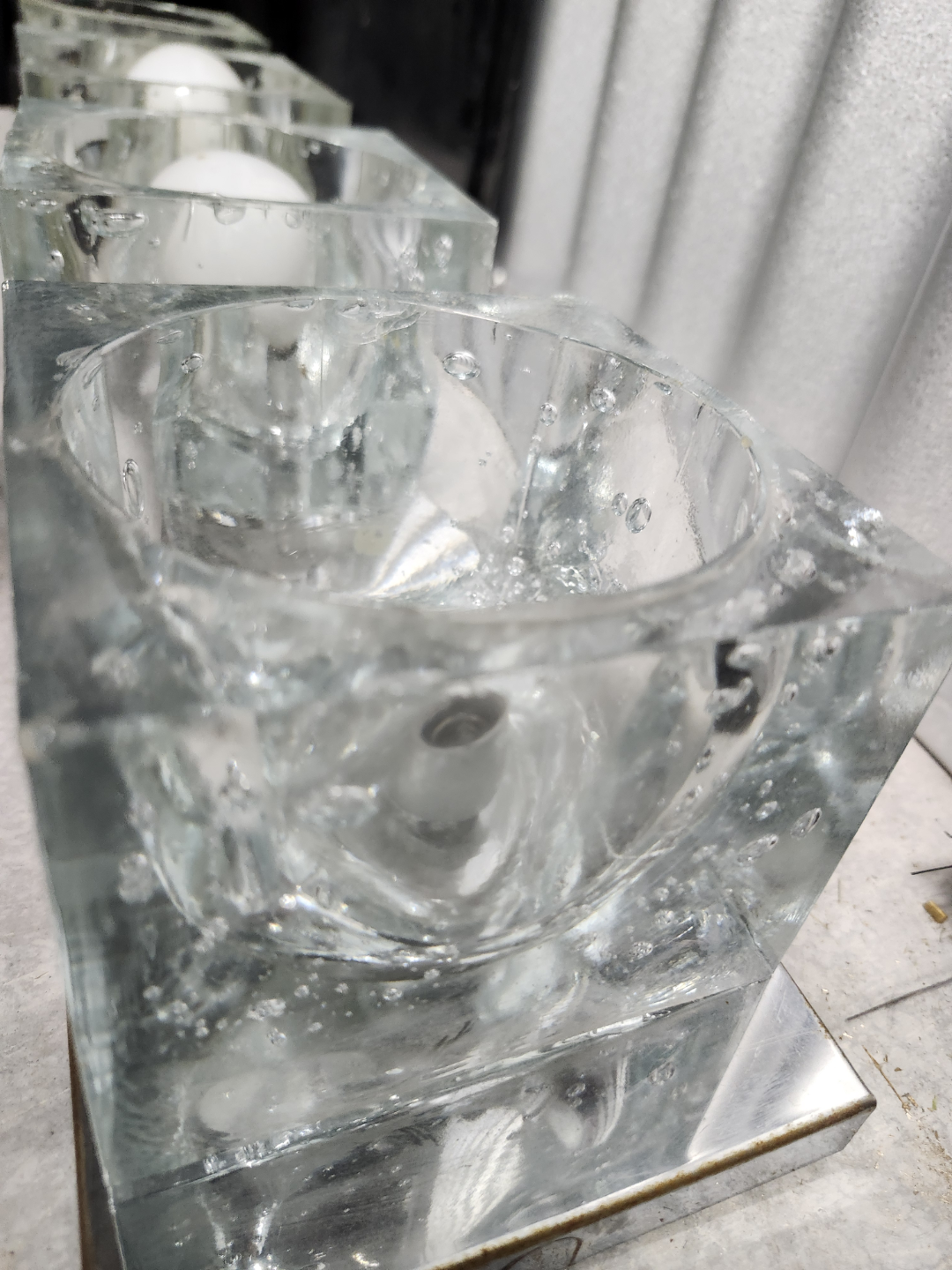 Crystal Mid-Century Modern Four-Light Vanity Fixture - photo 2