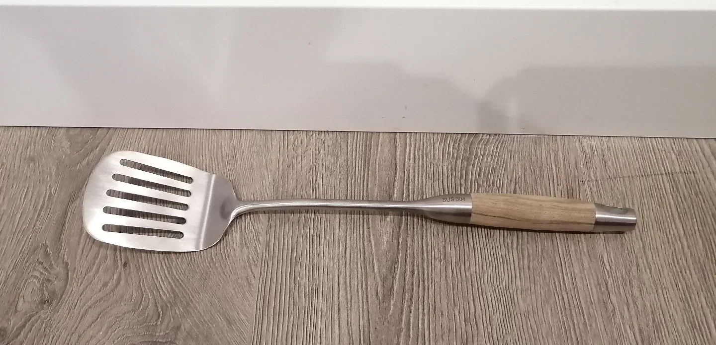 Stainless Steel Spatula with Wooden Handle thumbnail
