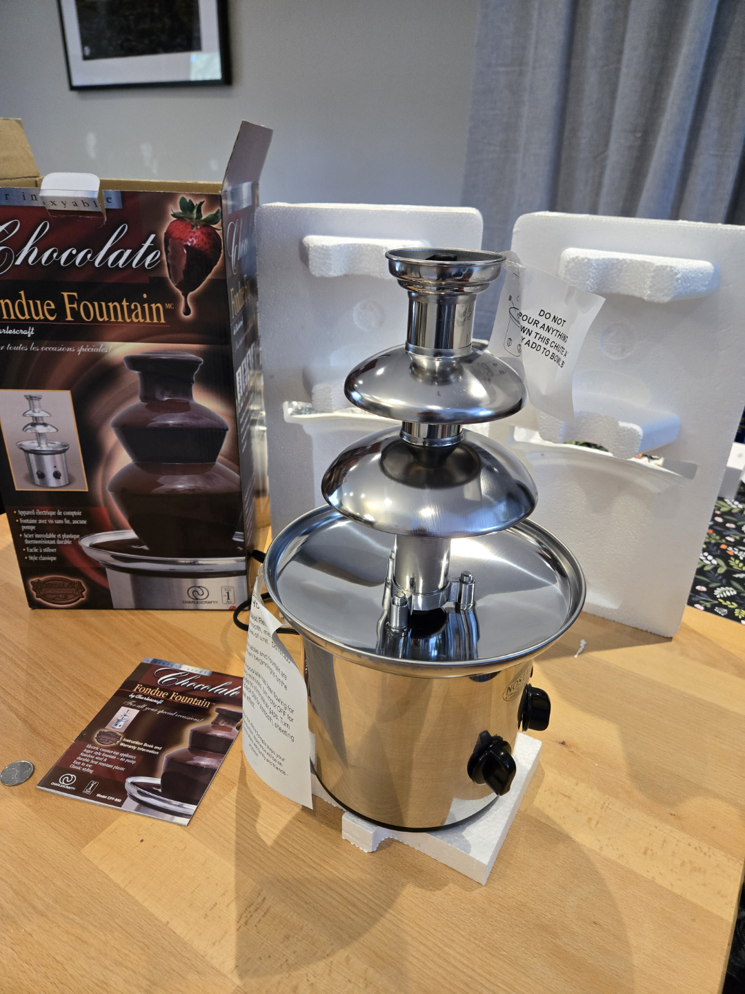 Charlescraft Chocolate Fondue Fountain - New in Box