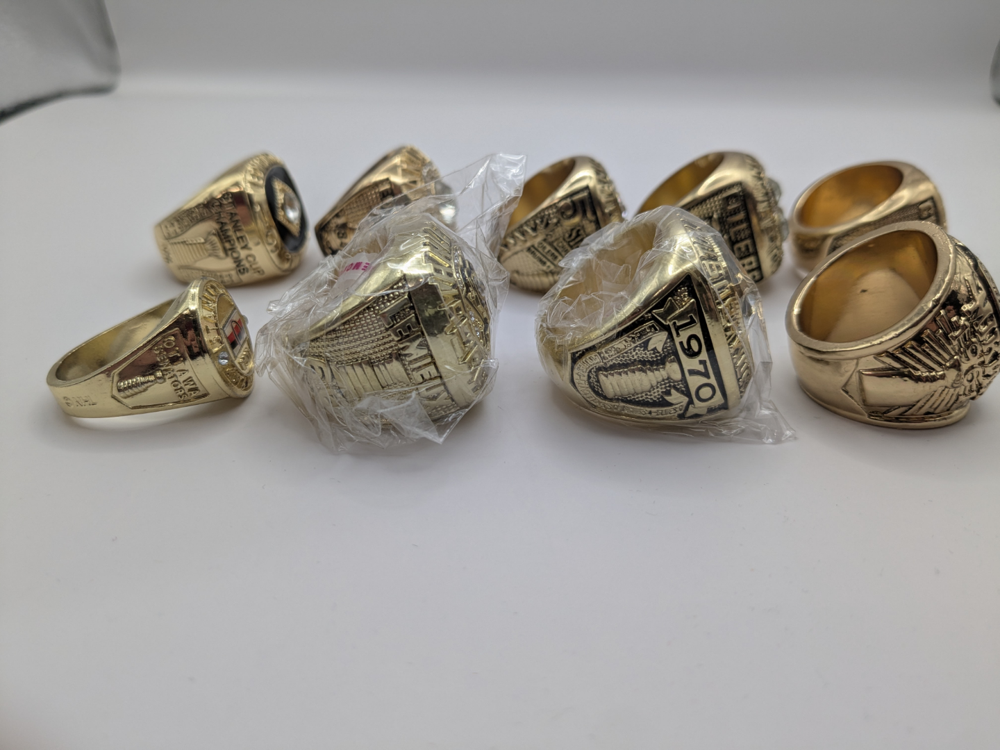 Lot of 10 Replica Stanley Cup Championship Rings - photo 2