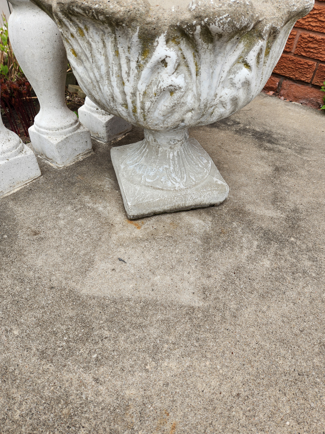 Ornate Stone Planters set of 3