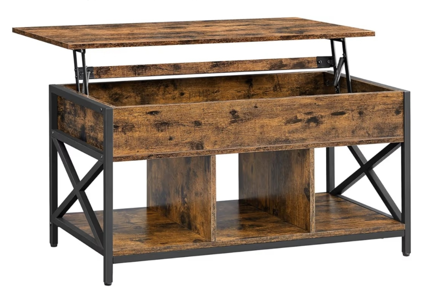 VASAGLE Lift-Top Coffee Table with Storage - photo 4